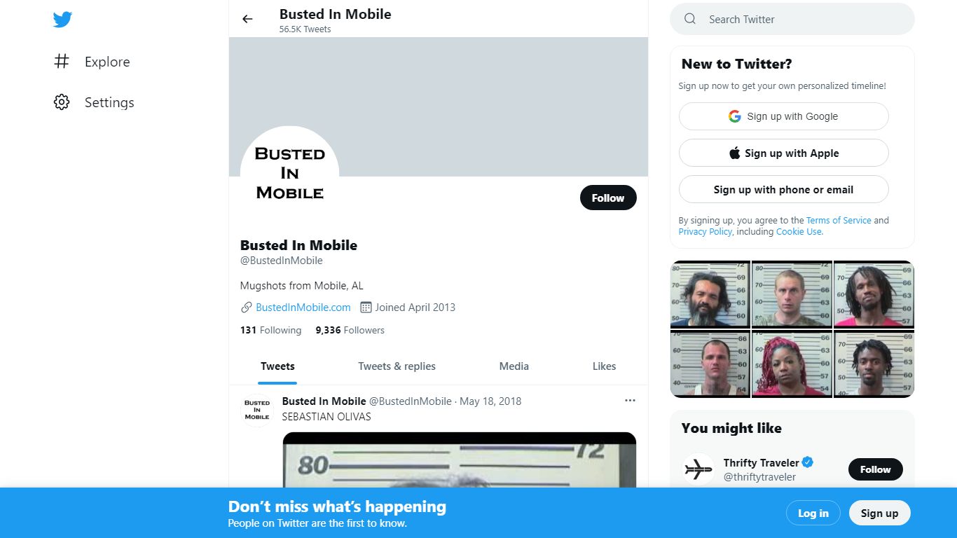 Busted In Mobile (@BustedInMobile) | Twitter