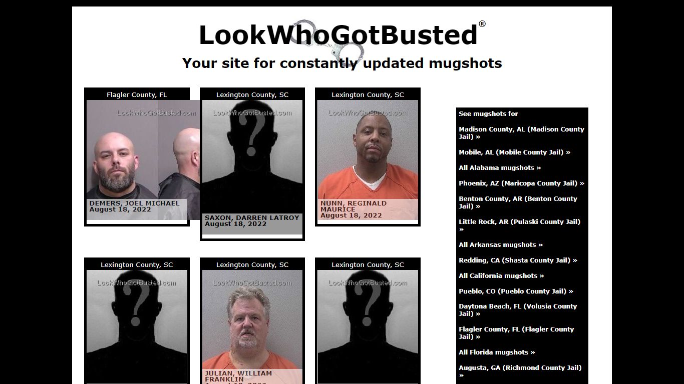 LookWhoGotBusted.com